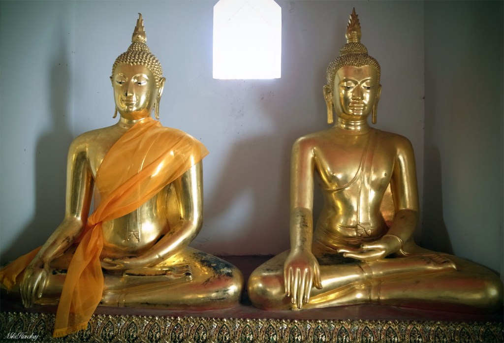 Budda before and during conflict